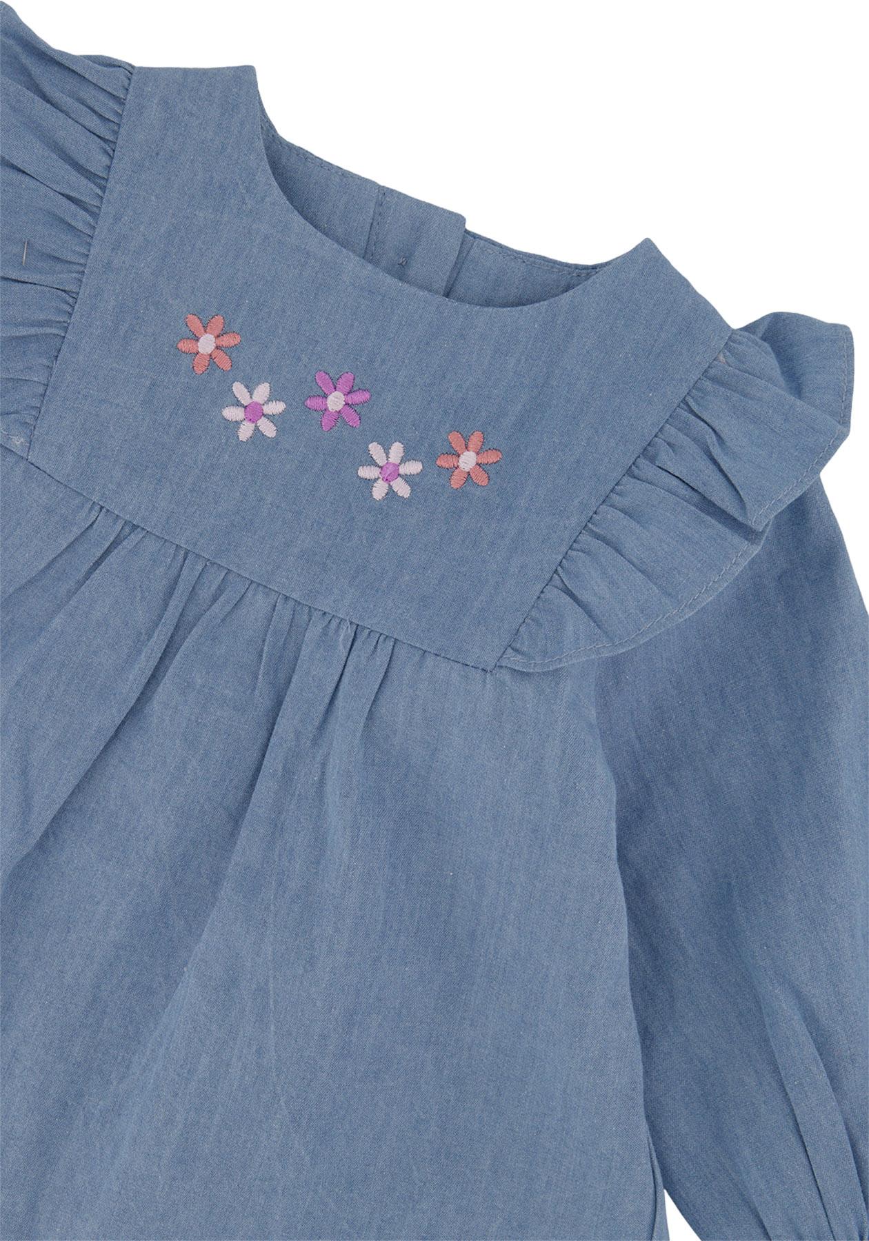 Product gallery image number 3 for product Chambray Dress - Baby Girls