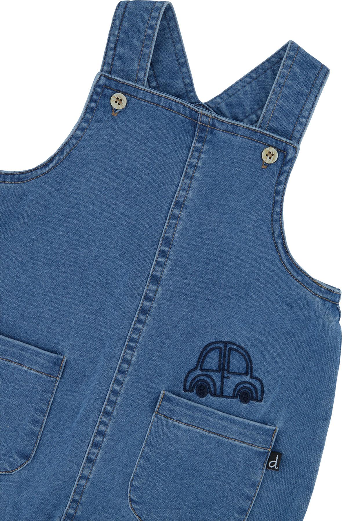 Numéro de l'image de la galerie de produits 2 pour le produit Salopette en molleton style denim - Garçon
