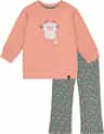 Couleur: Pale Pink - Green Floral Print