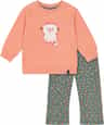 Couleur: Pale Pink - Green Floral Print