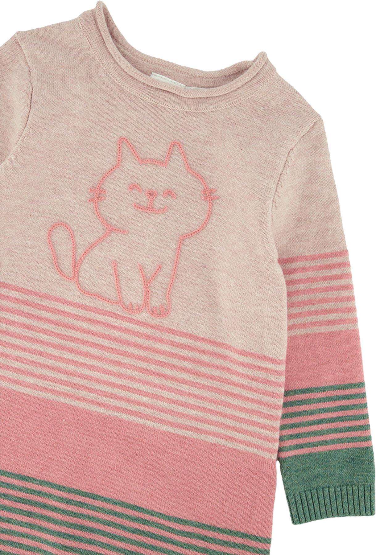 Product gallery image number 3 for product Knitted Stripe Dress - Girls