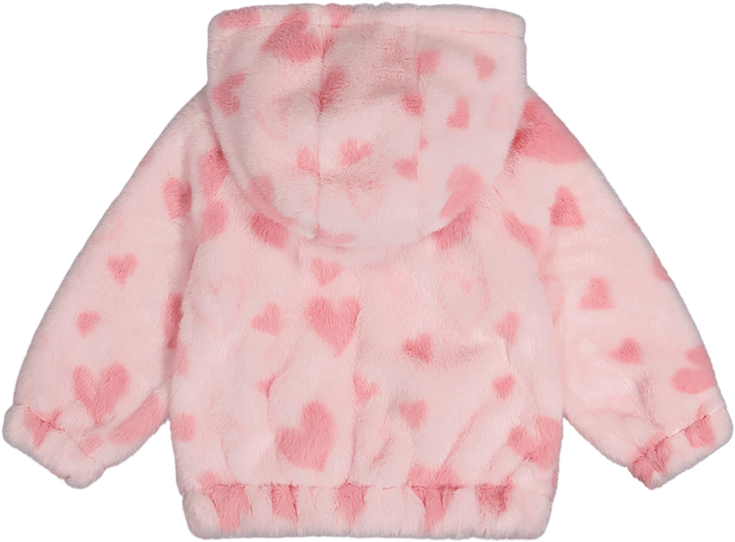 Numéro de l'image de la galerie de produits 3 pour le produit Veste zippée avec capuchon en fausse fourrure - Fille