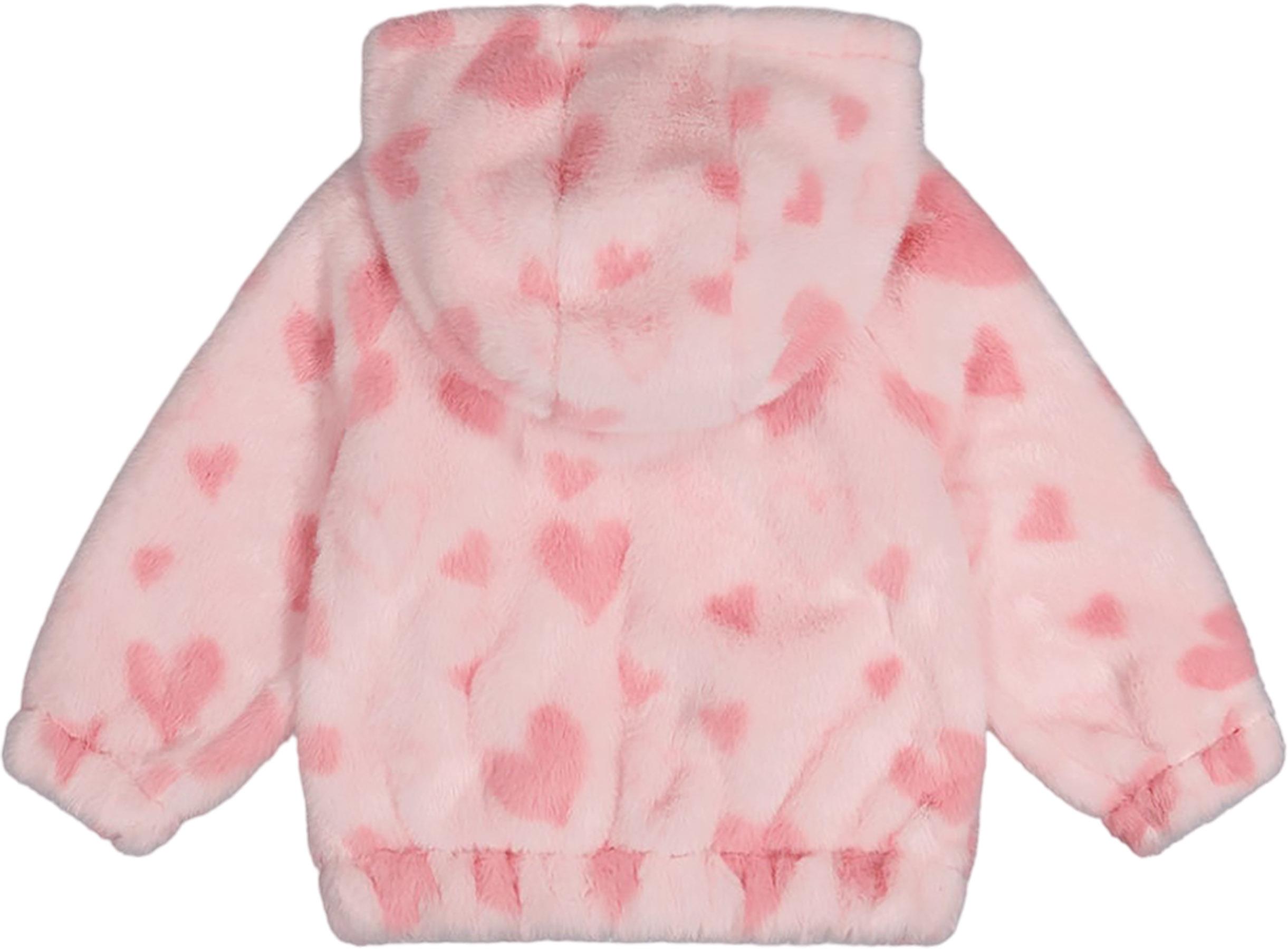 Numéro de l'image de la galerie de produits 3 pour le produit Veste zippée avec capuchon en fausse fourrure - Bébé Fille