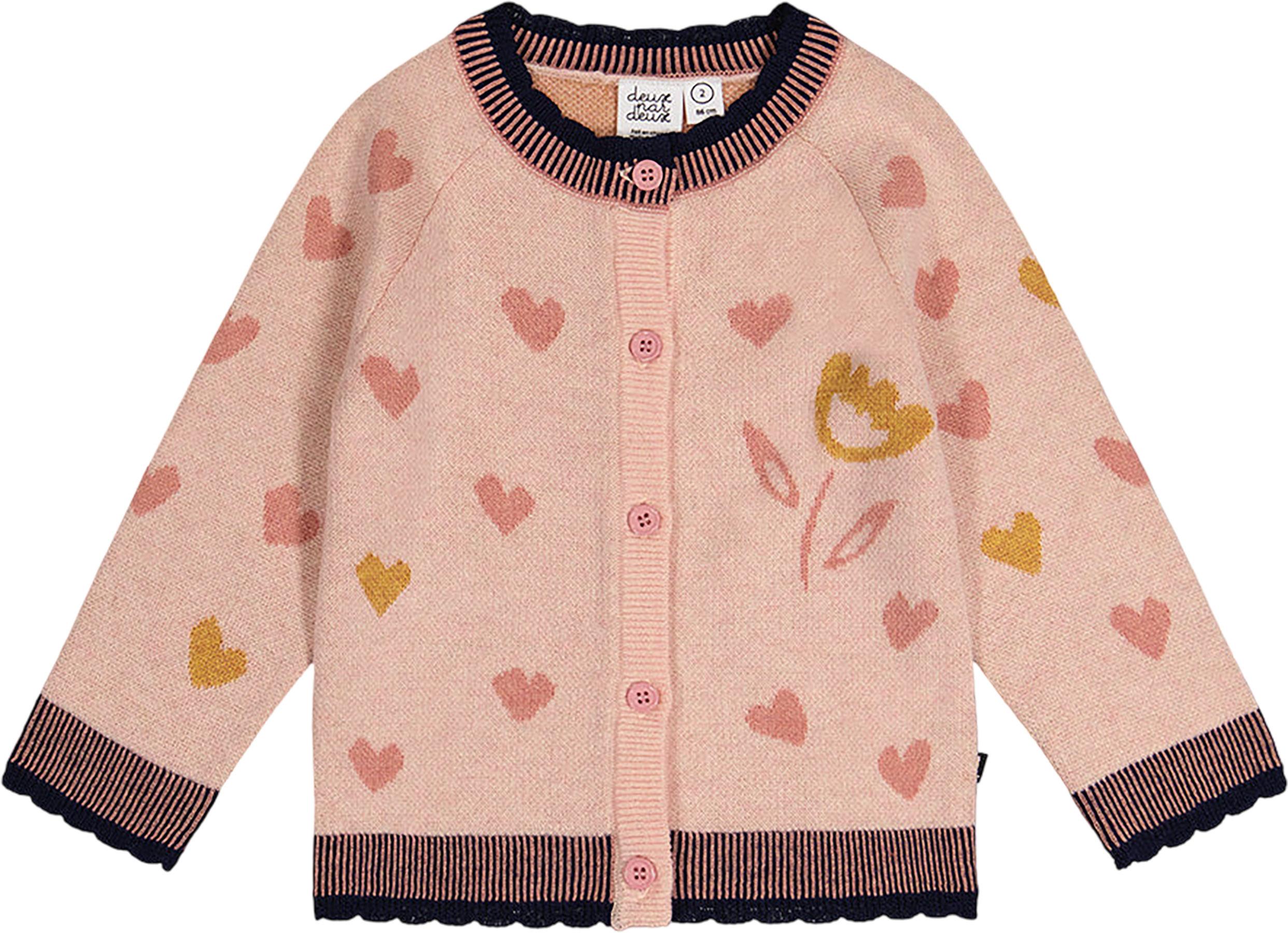 Image de produit pour Cardigan en tricot avec jacquard - Fille
