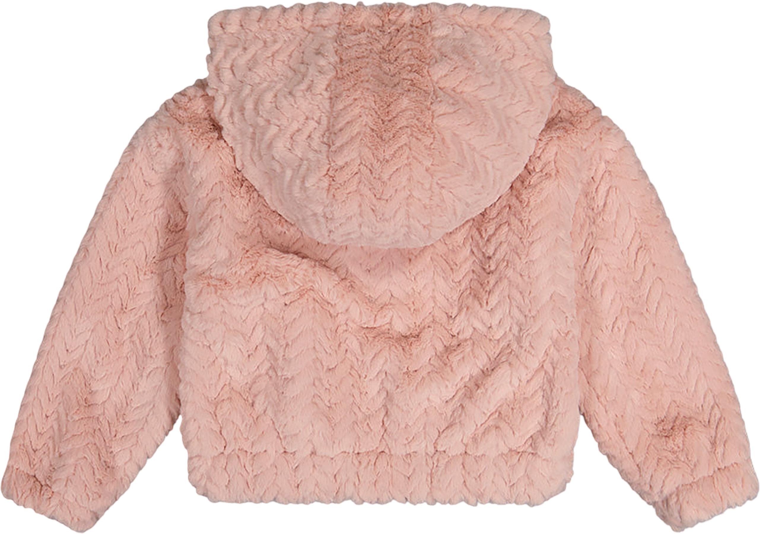 Numéro de l'image de la galerie de produits 3 pour le produit Cardigan zippé à capuchon en fausse fourrure - Petite Fille