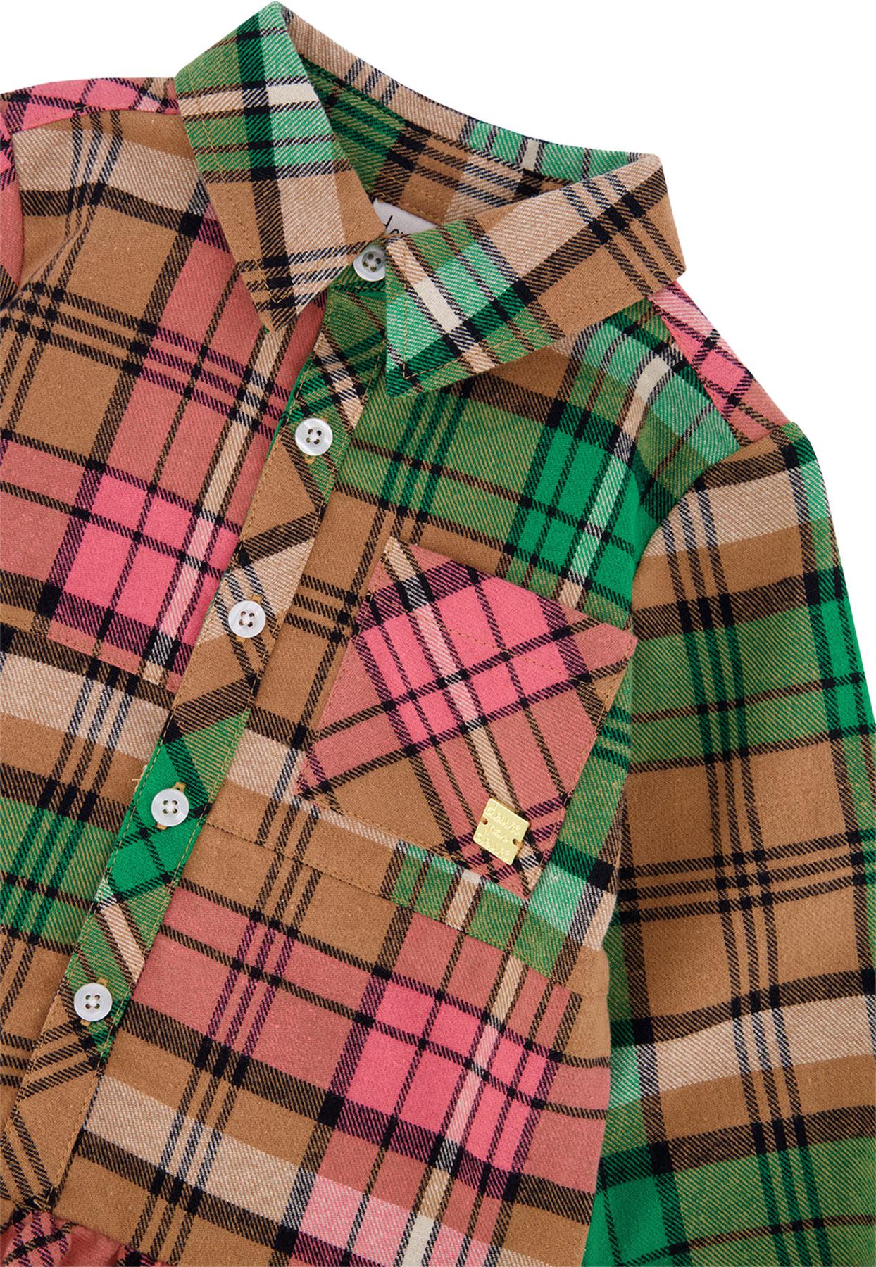 Product gallery image number 3 for product Shirt Plaid Dress - Big Girls
