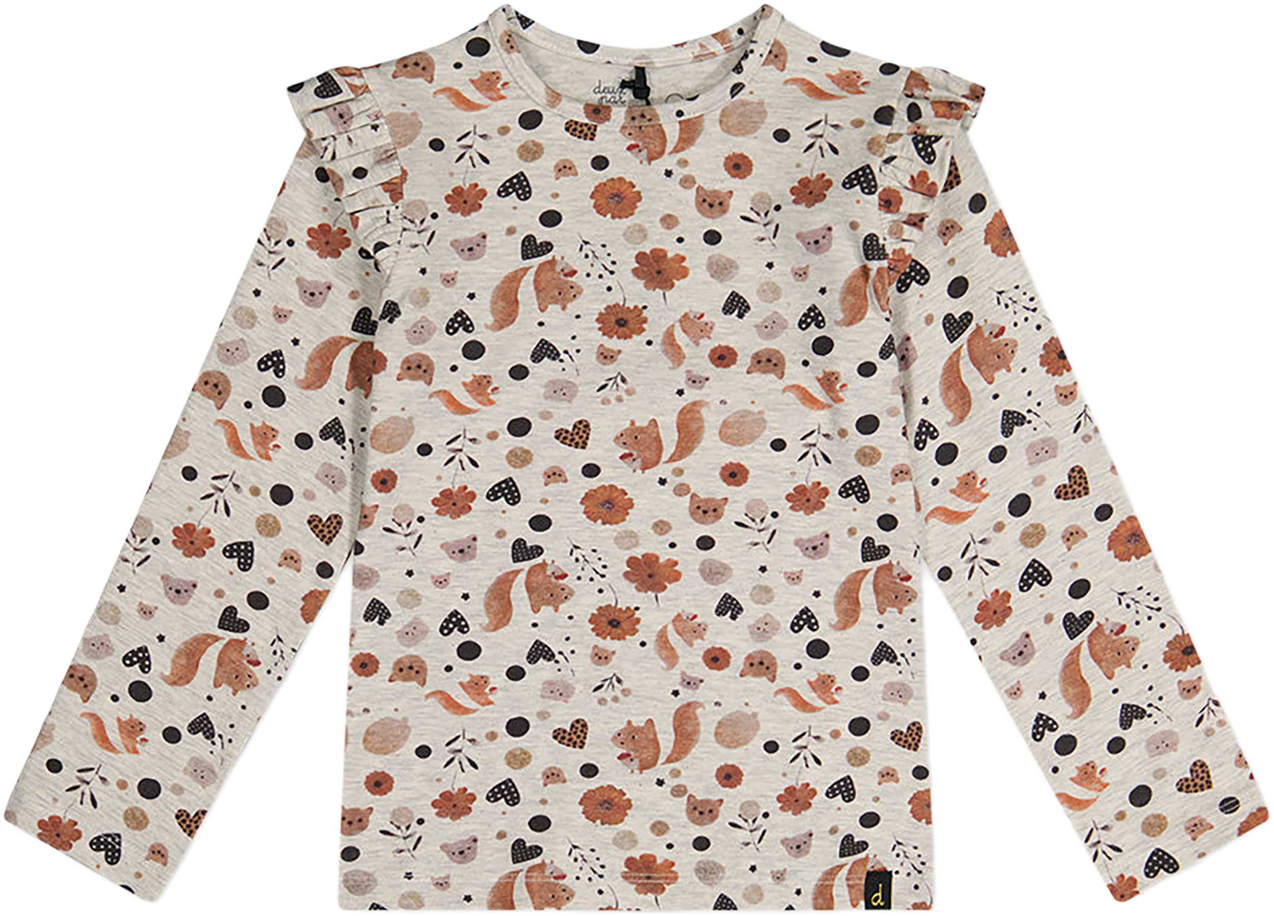 Beige With Squirrel Print