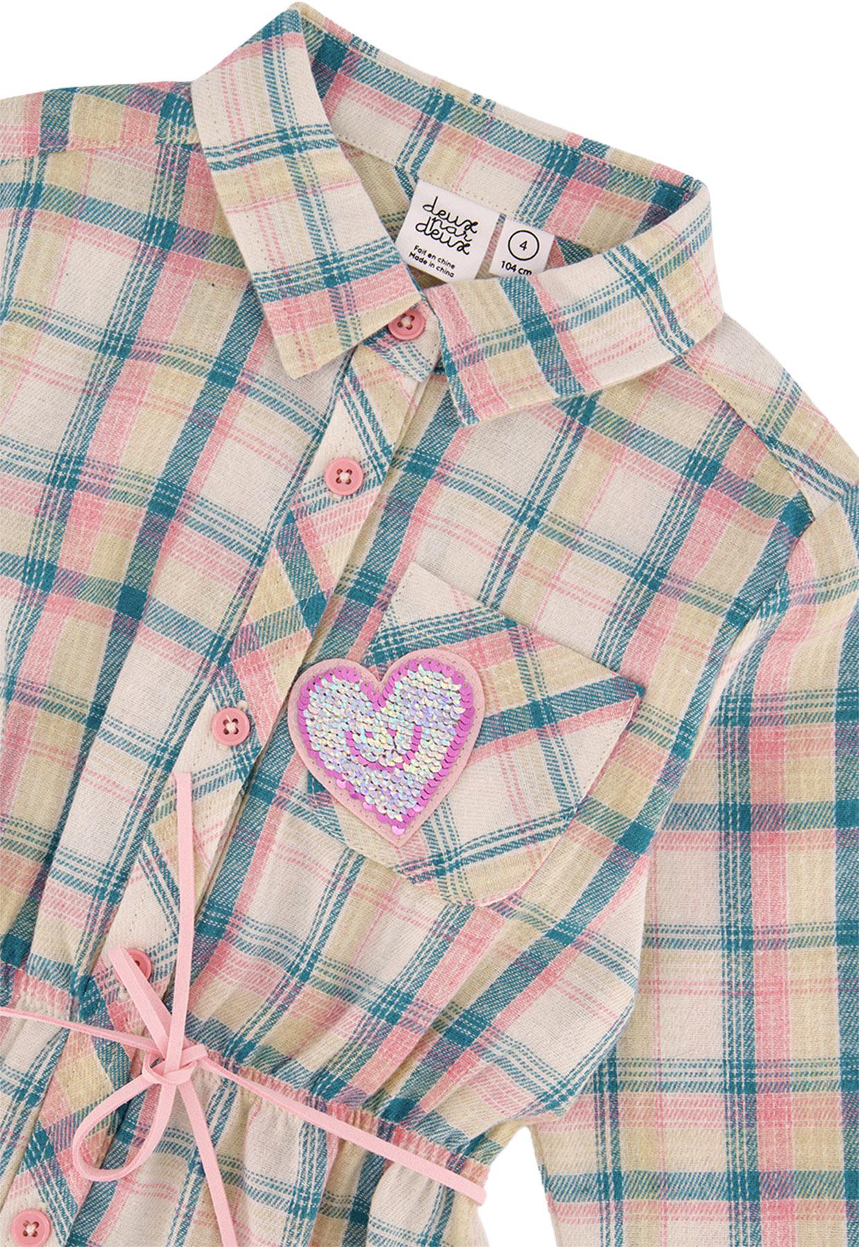 Product gallery image number 3 for product Shirt Dress With Belt - Little Girls