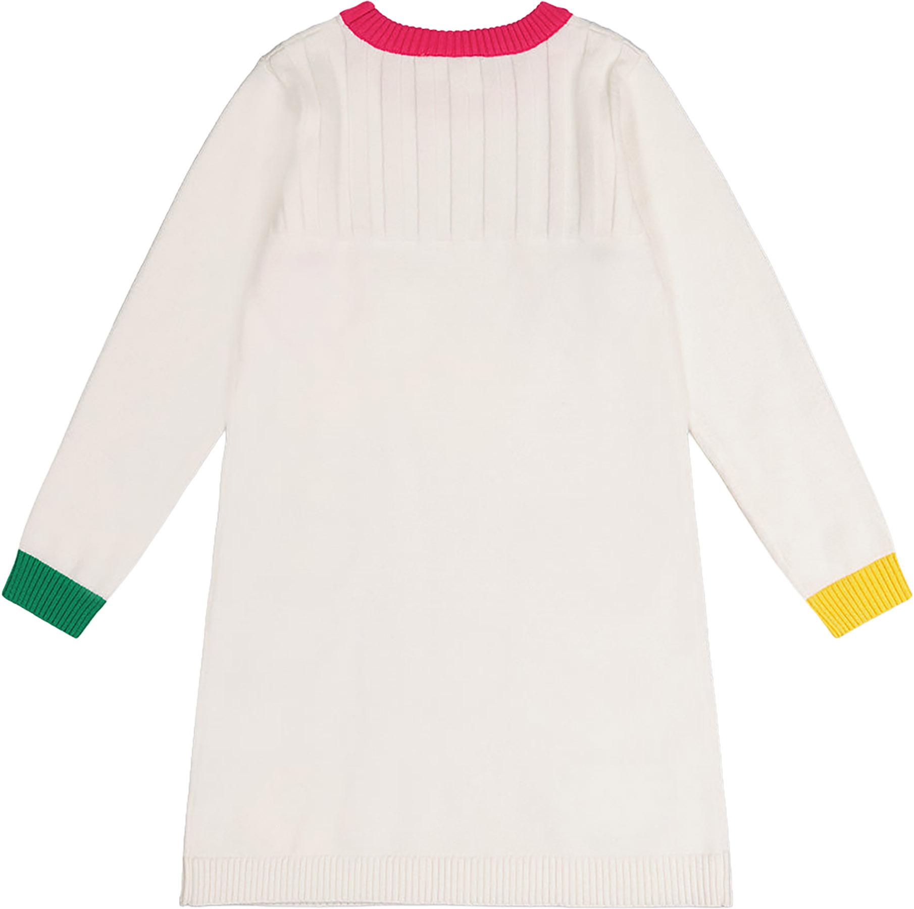 Product gallery image number 2 for product Knitted Dress With Heart Jacquard - Little Girls