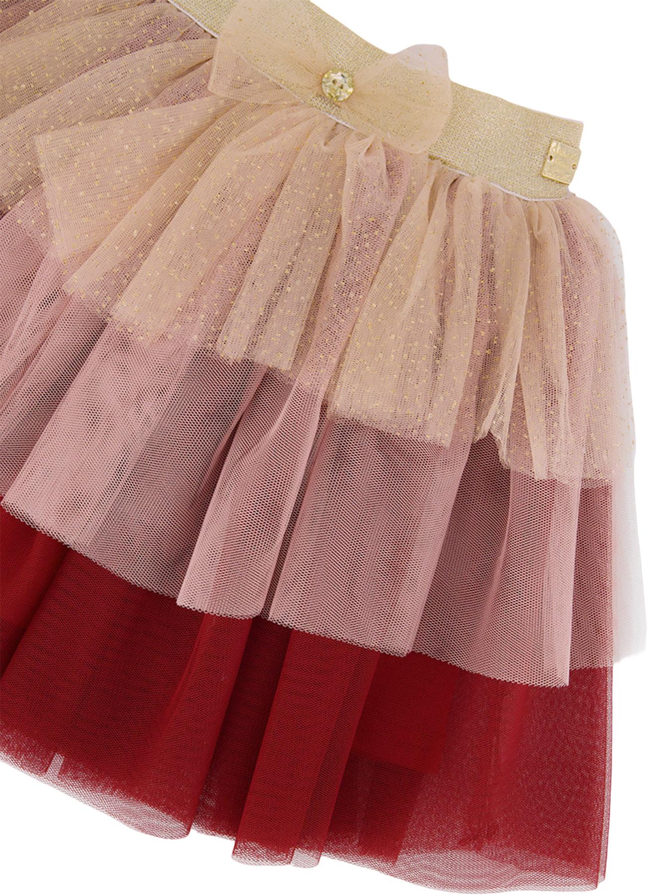 Product gallery image number 2 for product Multi Layer Glittering Mesh Skirt - Little Girls
