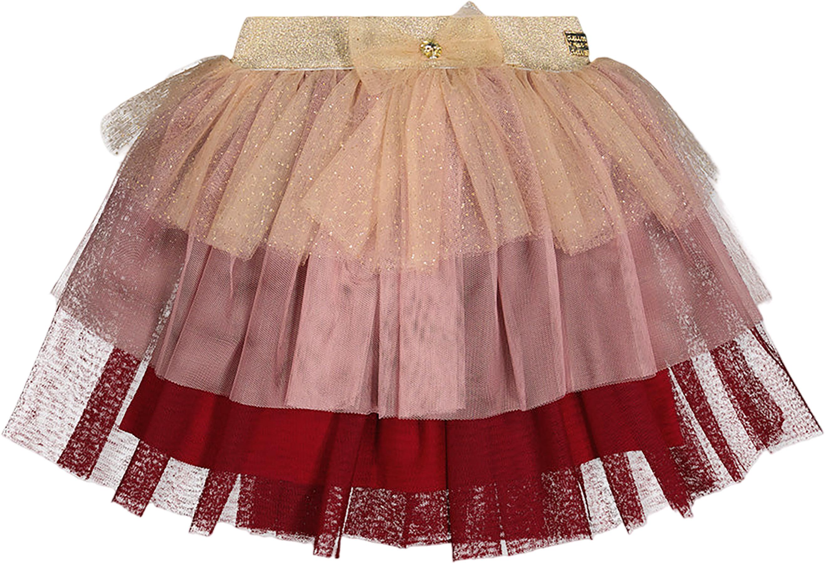 Product image for Multi Layer Glittering Mesh Skirt - Little Girls