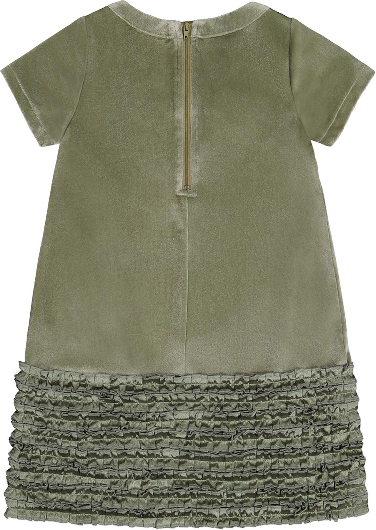 Product gallery image number 2 for product Short Sleeve A Line Dress With Bow - Big Girls