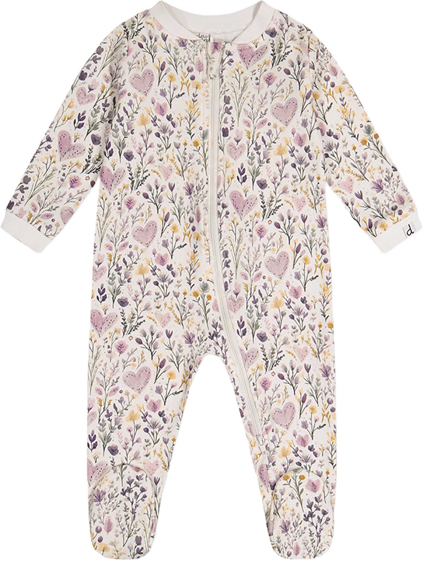 Beige With Hearts Print