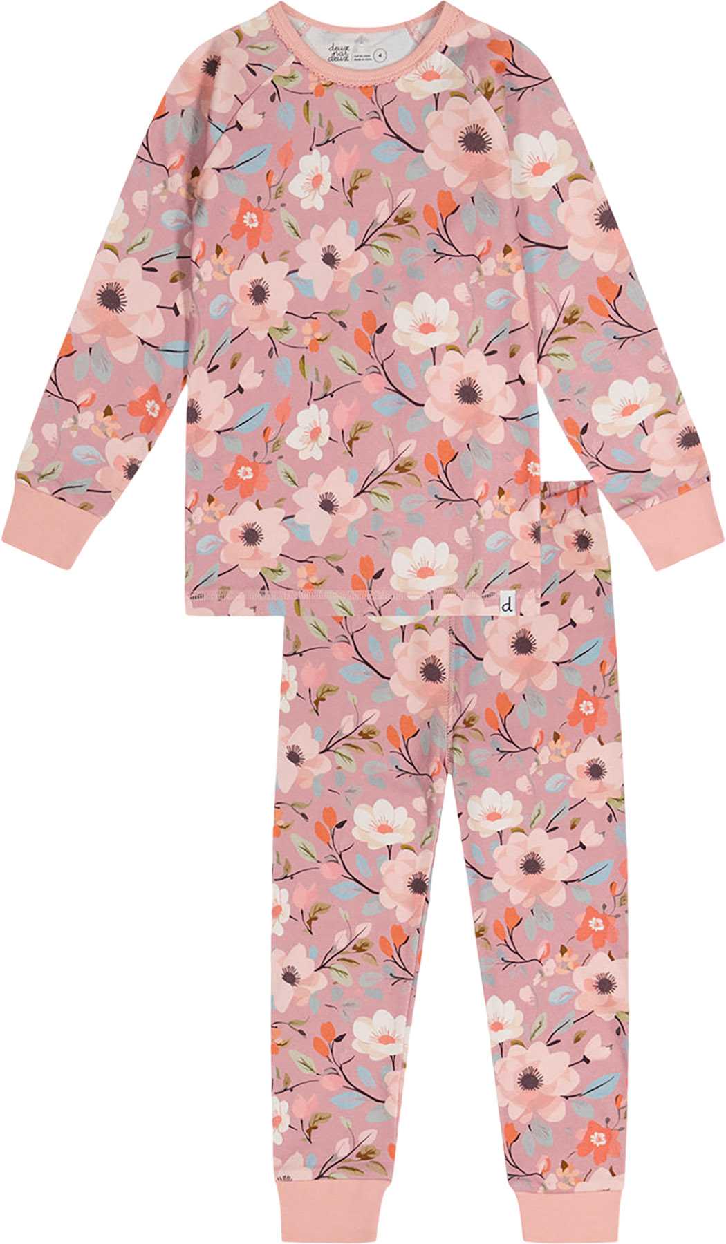Pink Printed Flowers
