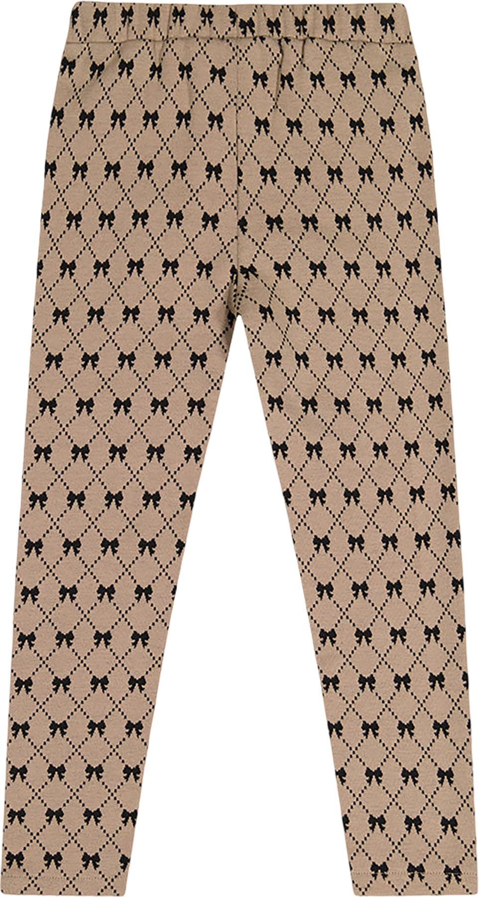 Numéro de l'image de la galerie de produits 3 pour le produit Tregging beige imprimé nœuds papillon - Petite Fille