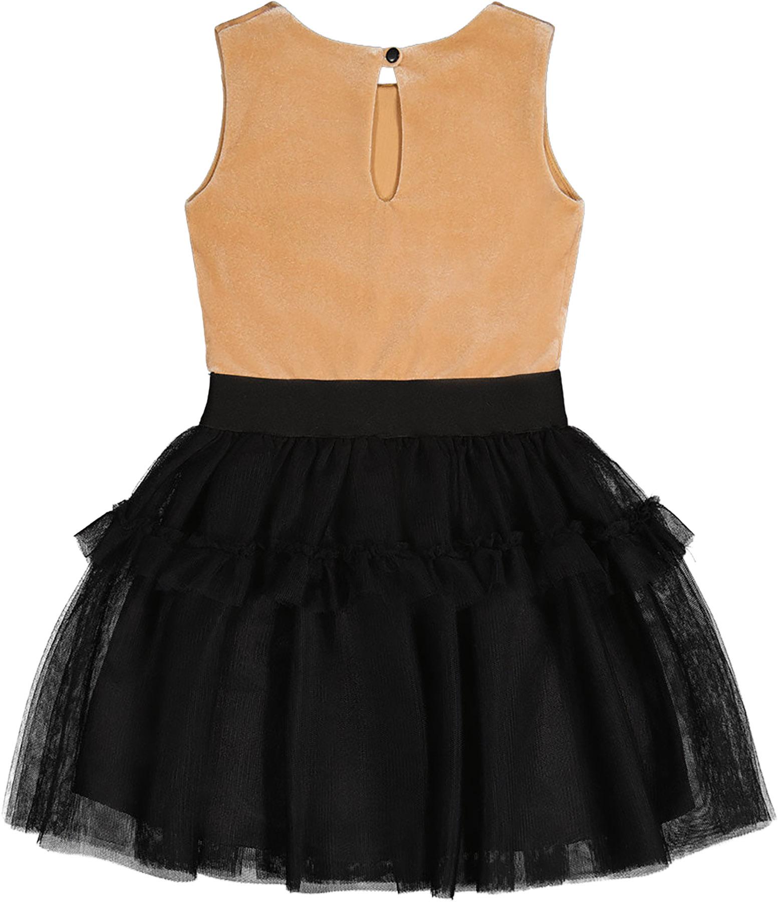 Product gallery image number 2 for product Bi-Material Sleeveless Dress - Little Girls