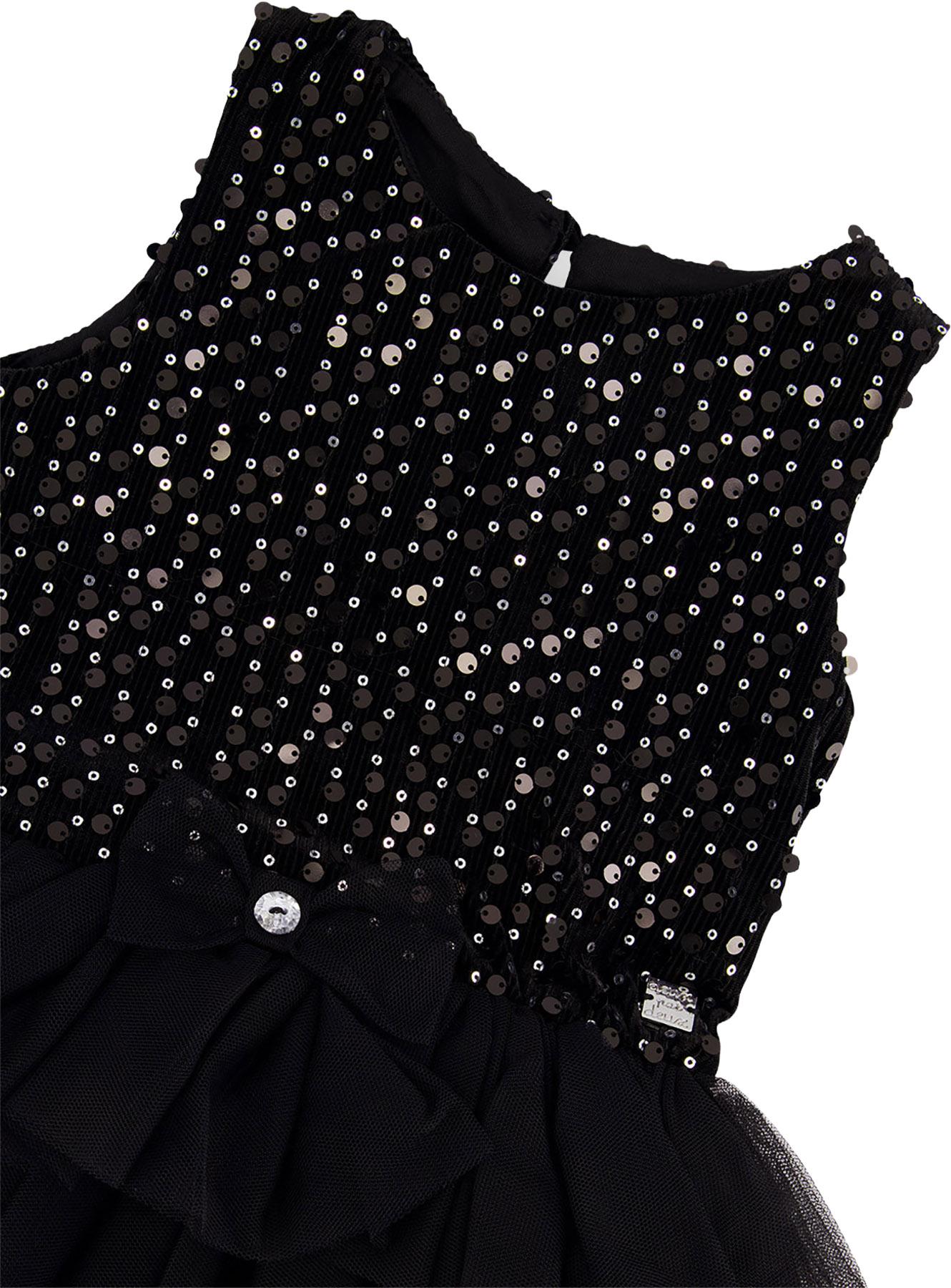 Product gallery image number 3 for product Bi-Material Sleeveless Dress - Big Girls