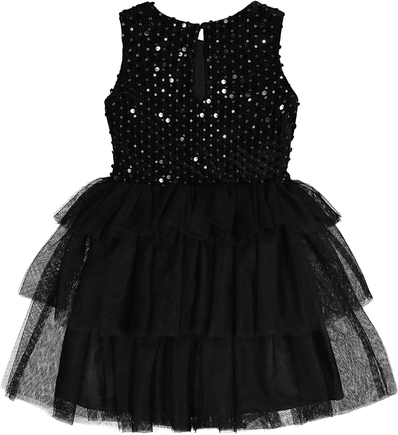 Product gallery image number 2 for product Bi-Material Sleeveless Dress - Little Girls