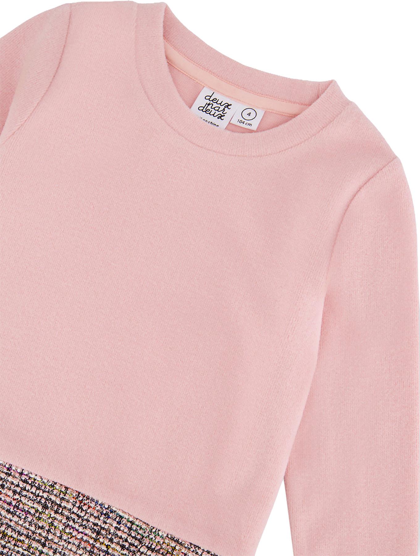 Product gallery image number 3 for product Bi-Material Dress Knit - Big Girls