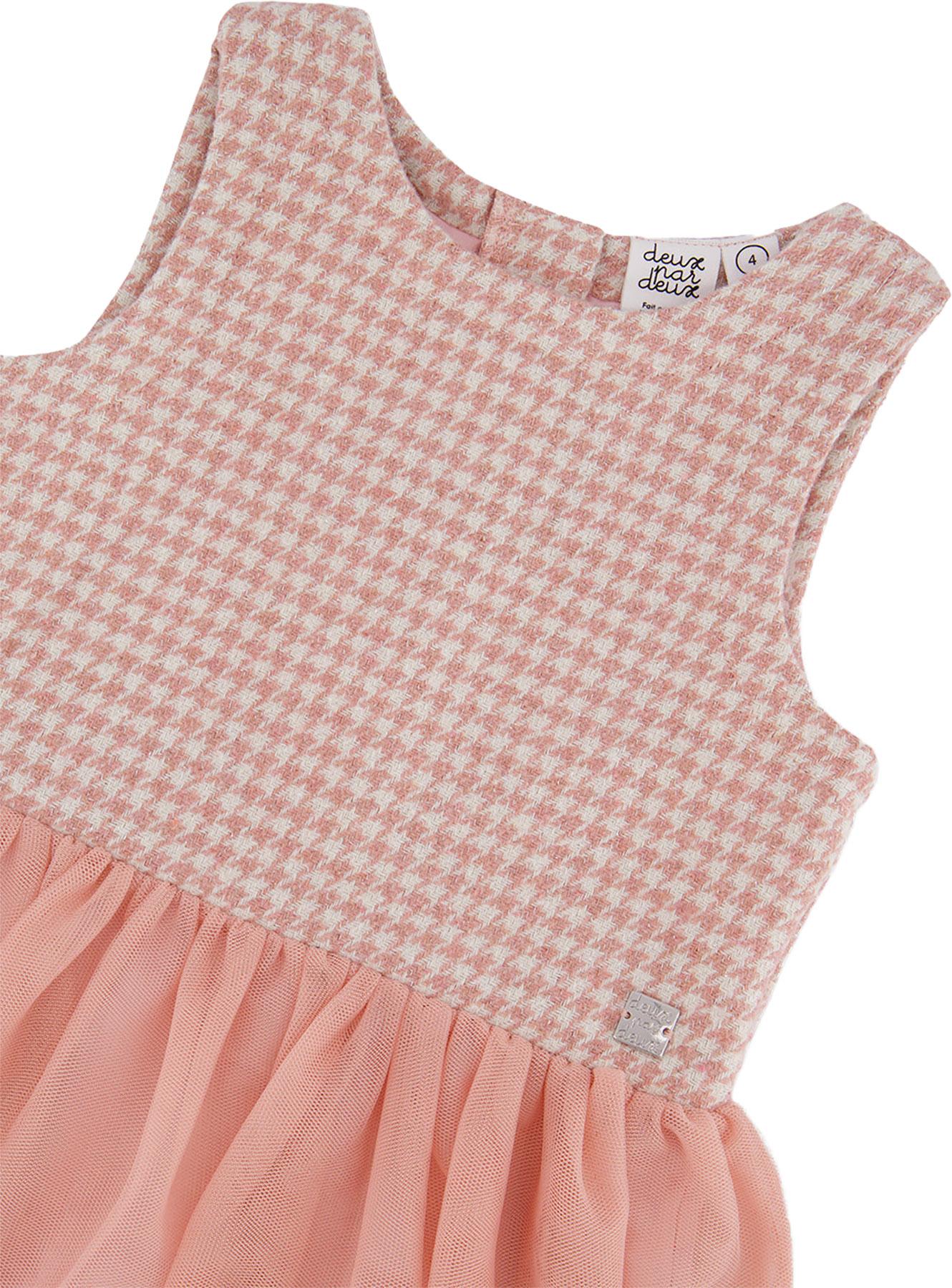Product gallery image number 3 for product Bi-Material Sleeveless Dress - Little Girls