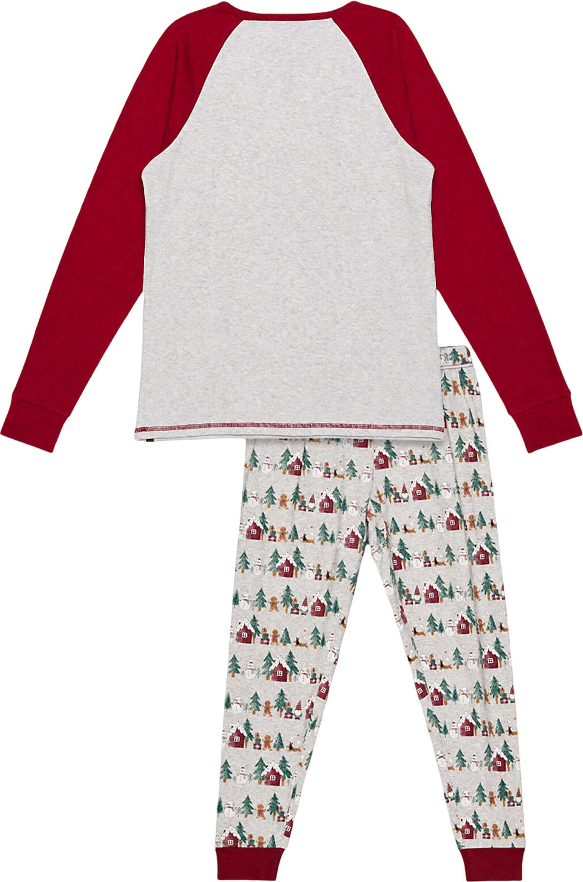 Numéro de l'image de la galerie de produits 4 pour le produit Ensemble pyjama deux pièces imprimé des fêtes - Femme