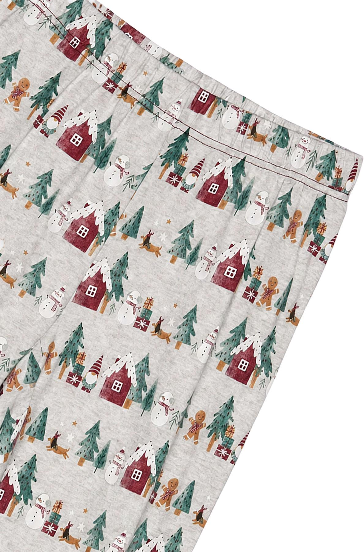 Numéro de l'image de la galerie de produits 2 pour le produit Ensemble pyjama deux pièces imprimé des fêtes - Femme