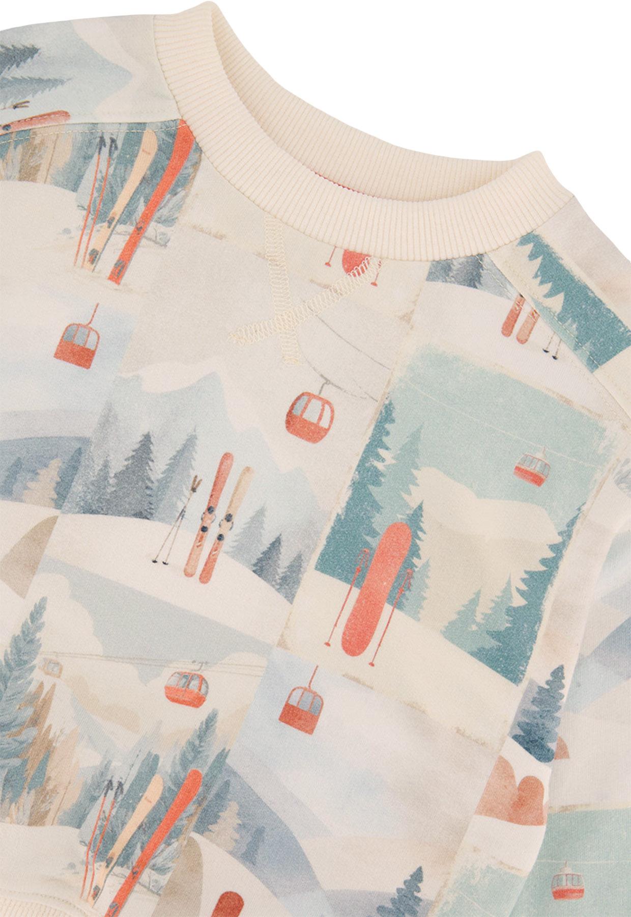 Numéro de l'image de la galerie de produits 2 pour le produit Sweat en molleton imprimé ski - Garçon