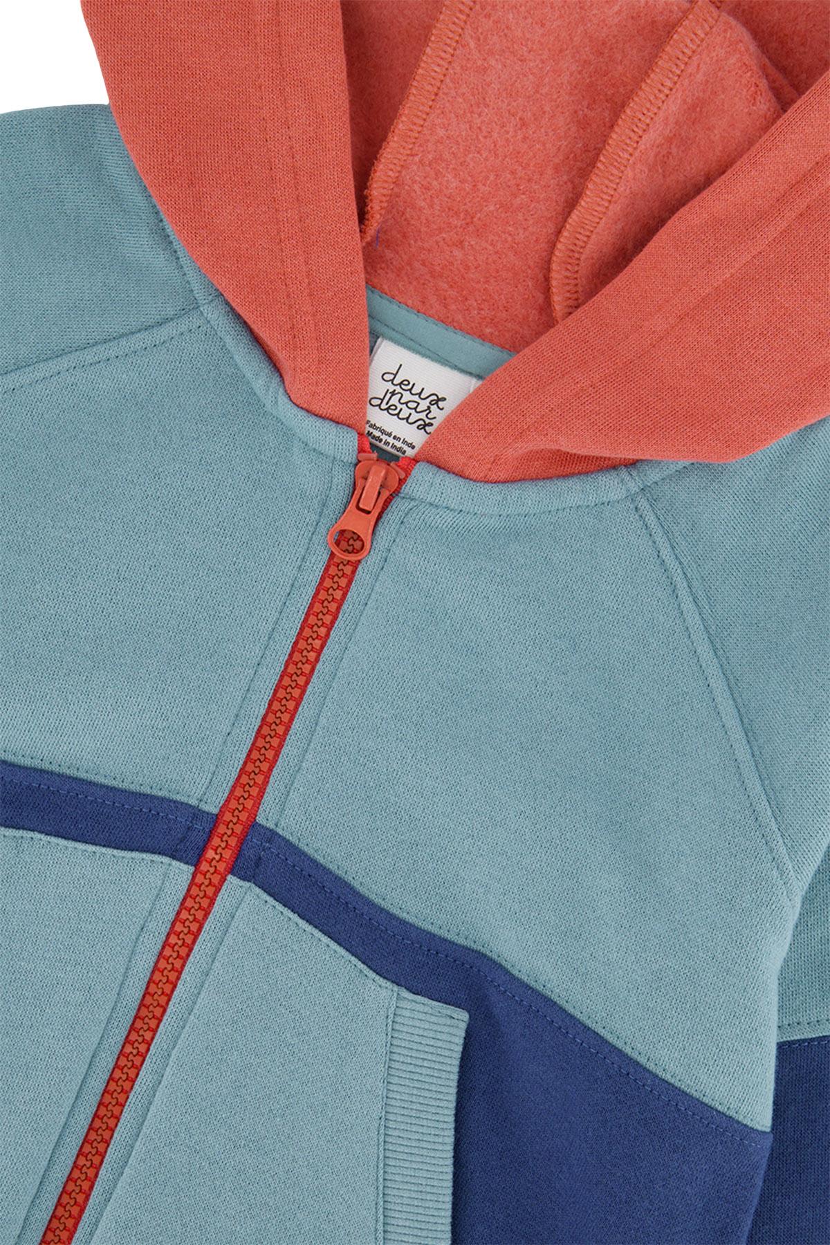 Numéro de l'image de la galerie de produits 2 pour le produit Veste zippée en molleton avec capuchon - Garçon