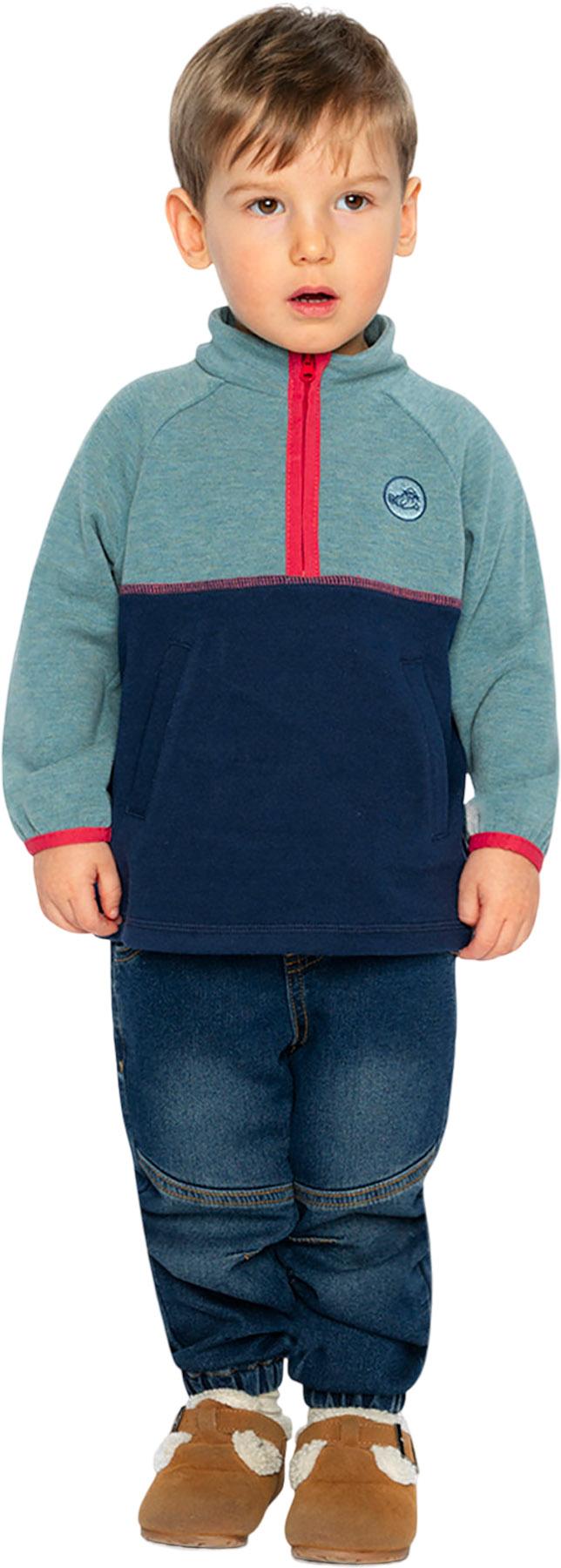 Product gallery image number 7 for product 1/4 Zip Mock Neck Top - Little Boy