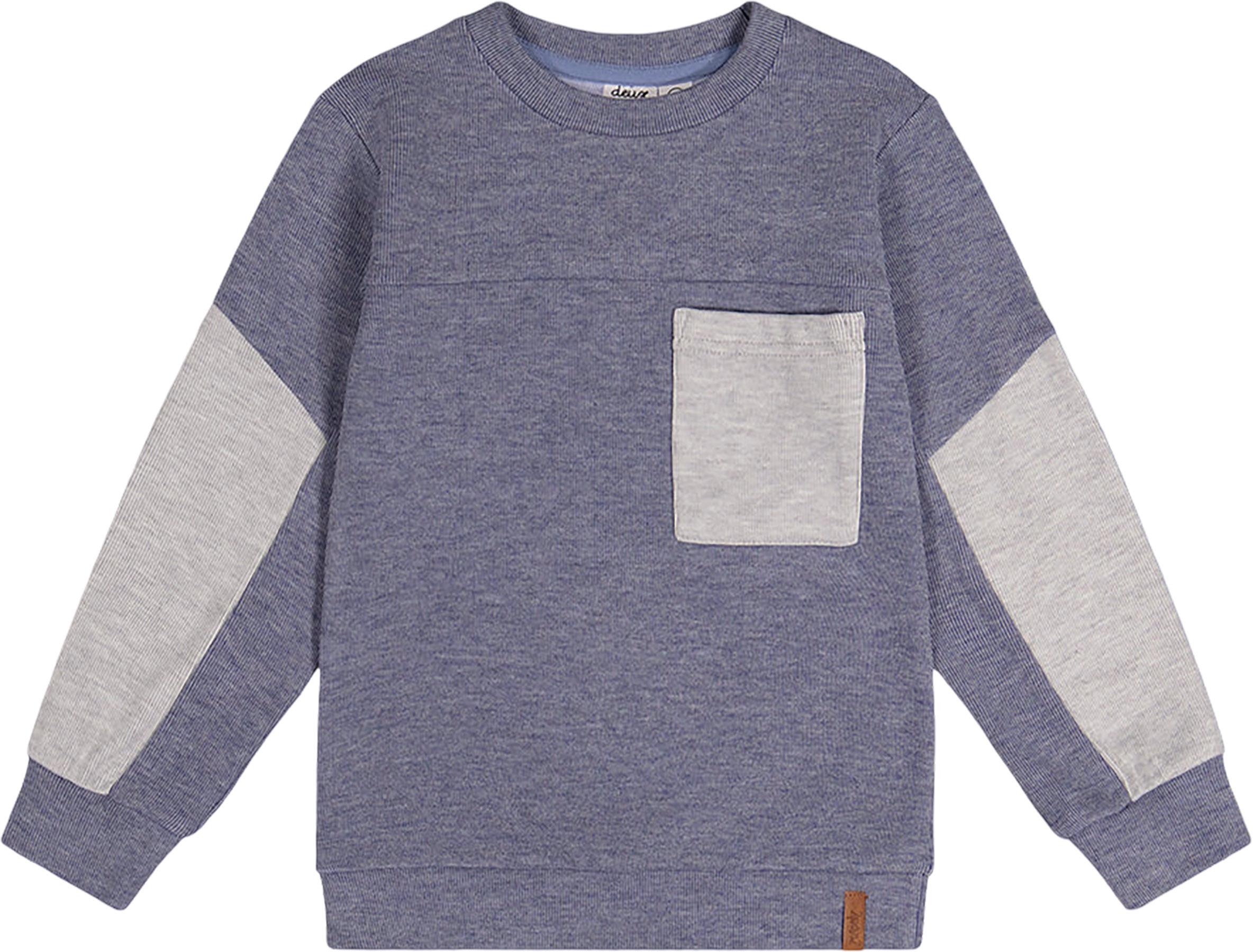 Image de produit pour Haut en jersey brossé en bloc de couleurs avec poche - Petit Garçon