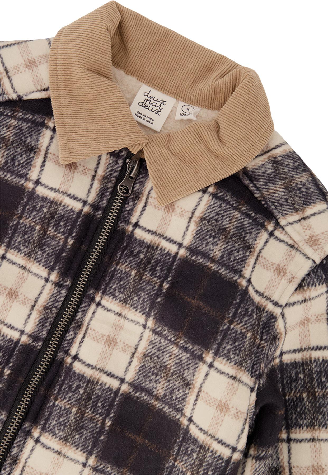 Numéro de l'image de la galerie de produits 2 pour le produit Veste zippée en écossais brossé - Petit Garçon