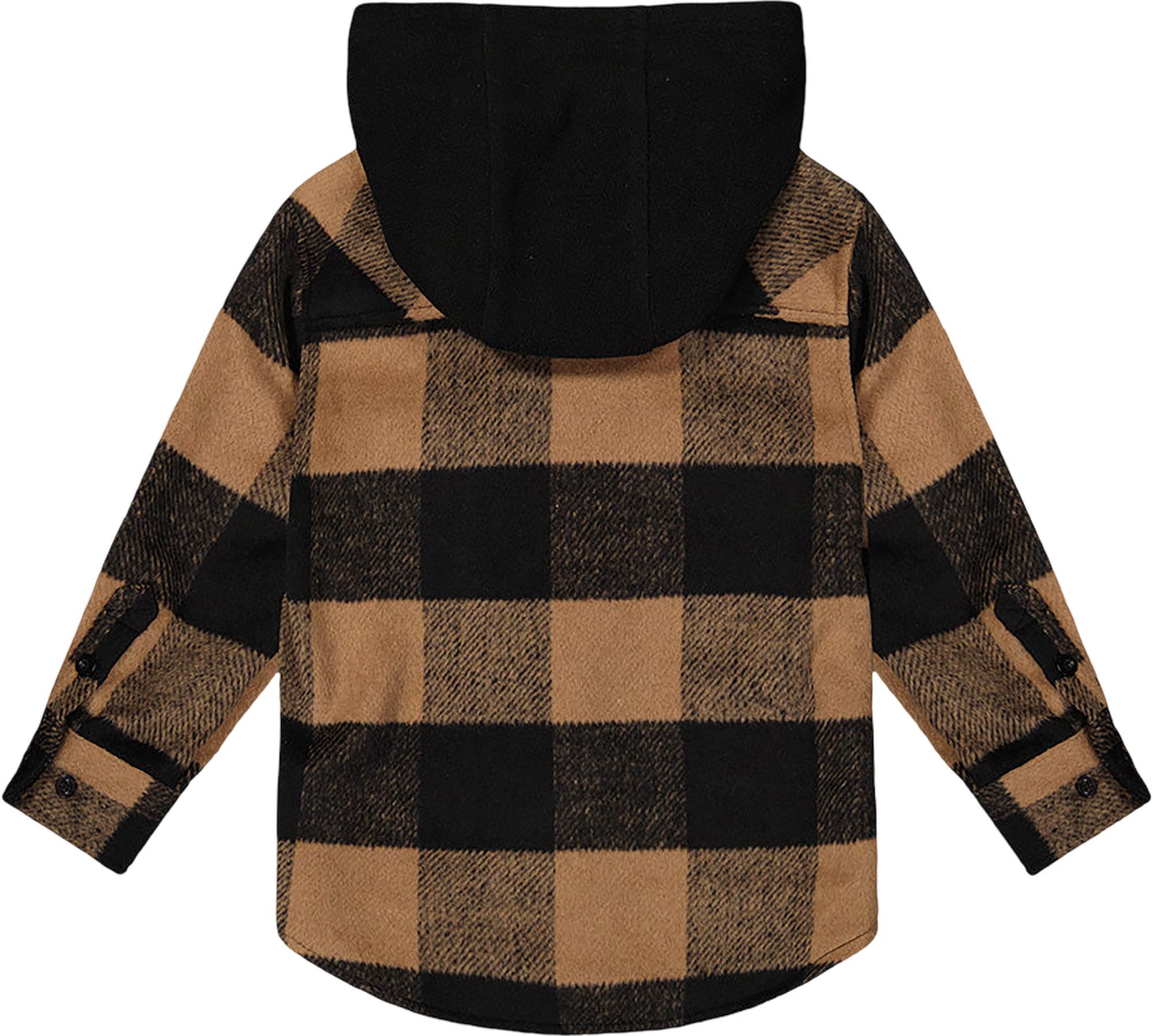 Numéro de l'image de la galerie de produits 3 pour le produit Chemise en flanelle avec capuchon en polaire - Grand Garçon