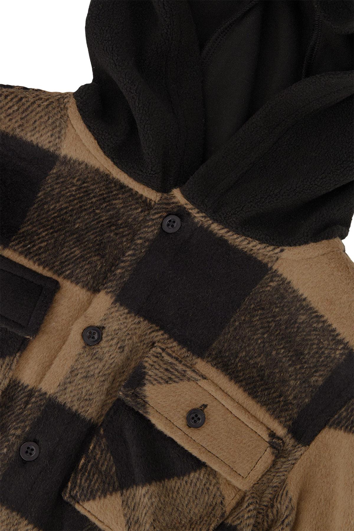 Numéro de l'image de la galerie de produits 2 pour le produit Chemise en flanelle avec capuchon en polaire - Grand Garçon