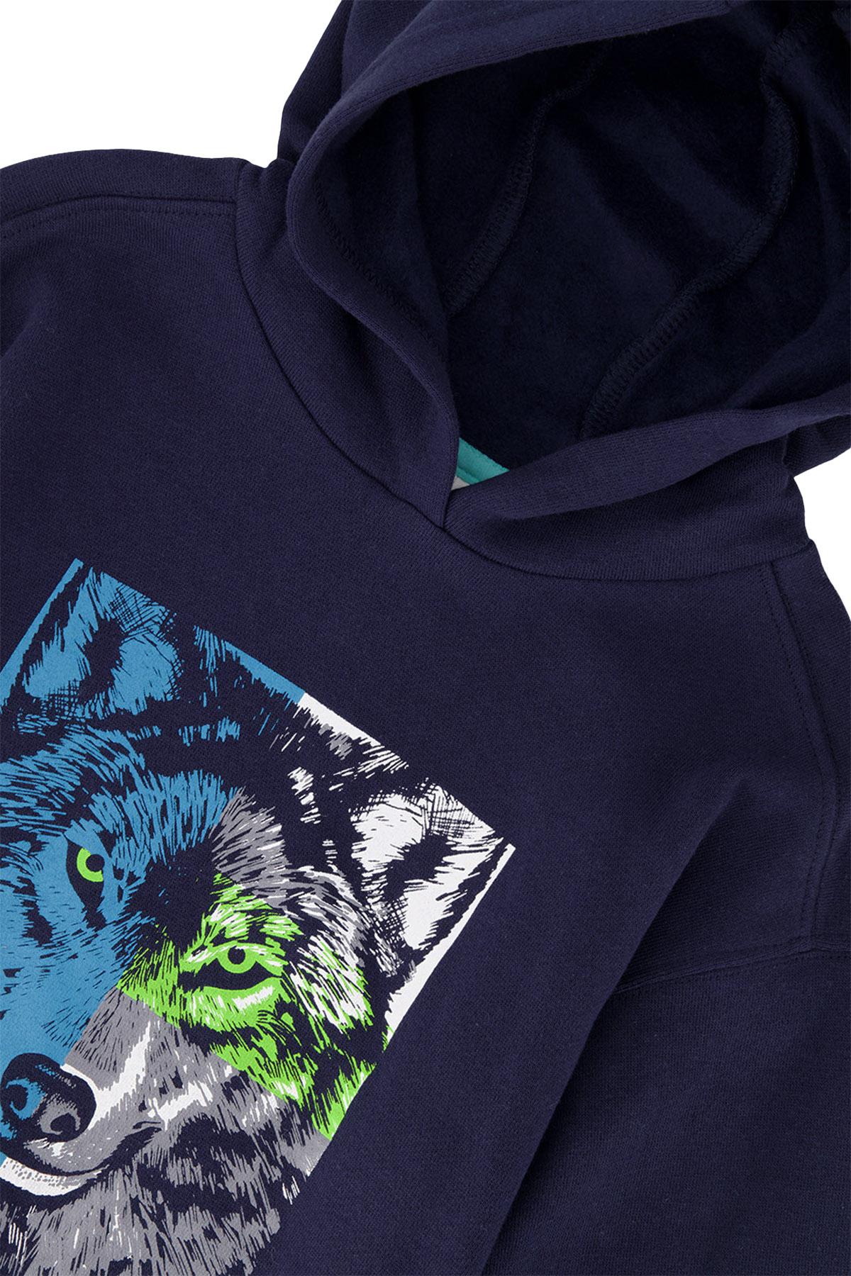 Numéro de l'image de la galerie de produits 2 pour le produit Sweat à capuchon en molleton - Petit Garçon