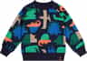Couleur: Blue Dinosaur Print