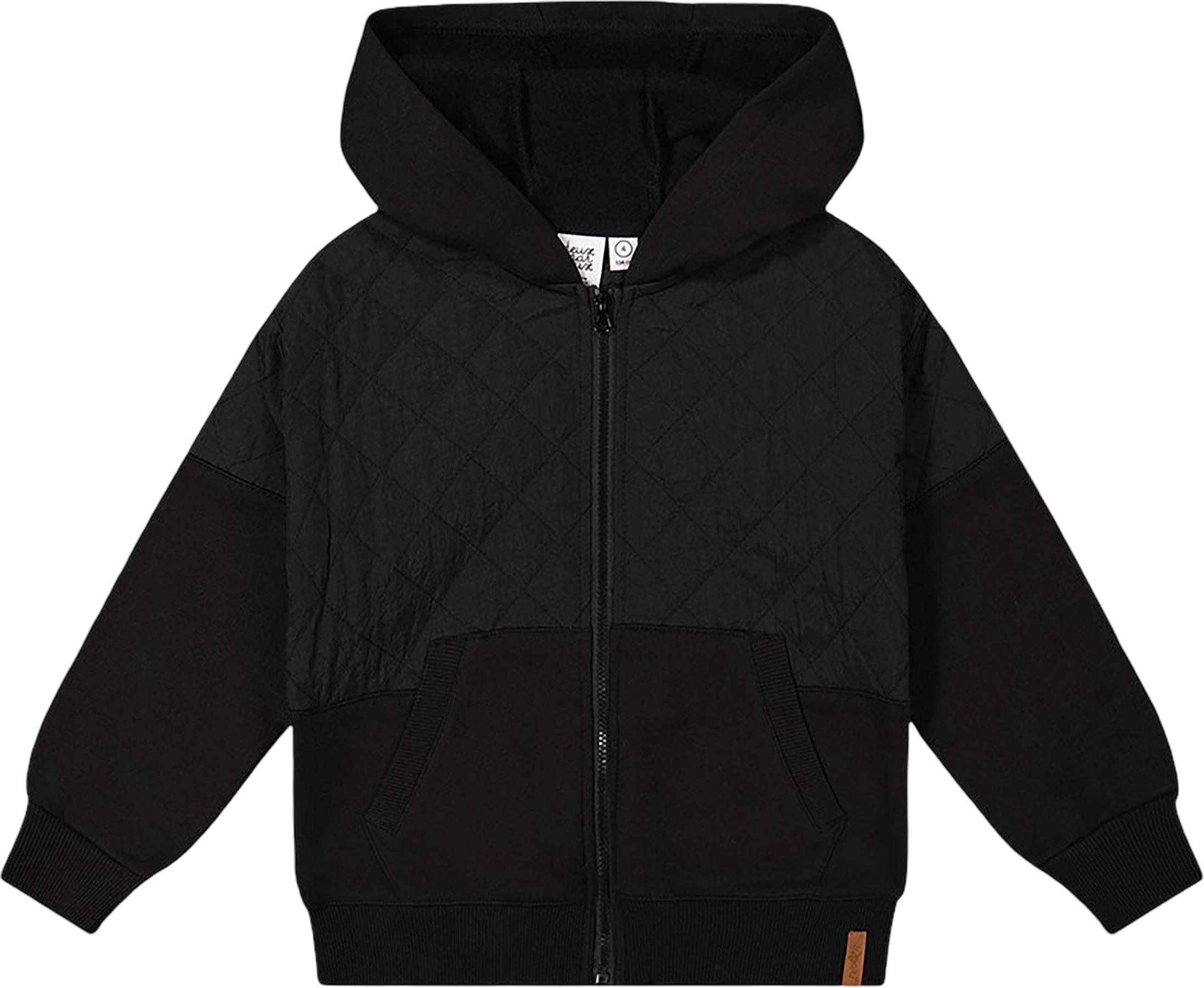 Numéro de l'image de la galerie de produits 1 pour le produit Veste zippée bi - matière avec capuchon - Grand Garçon