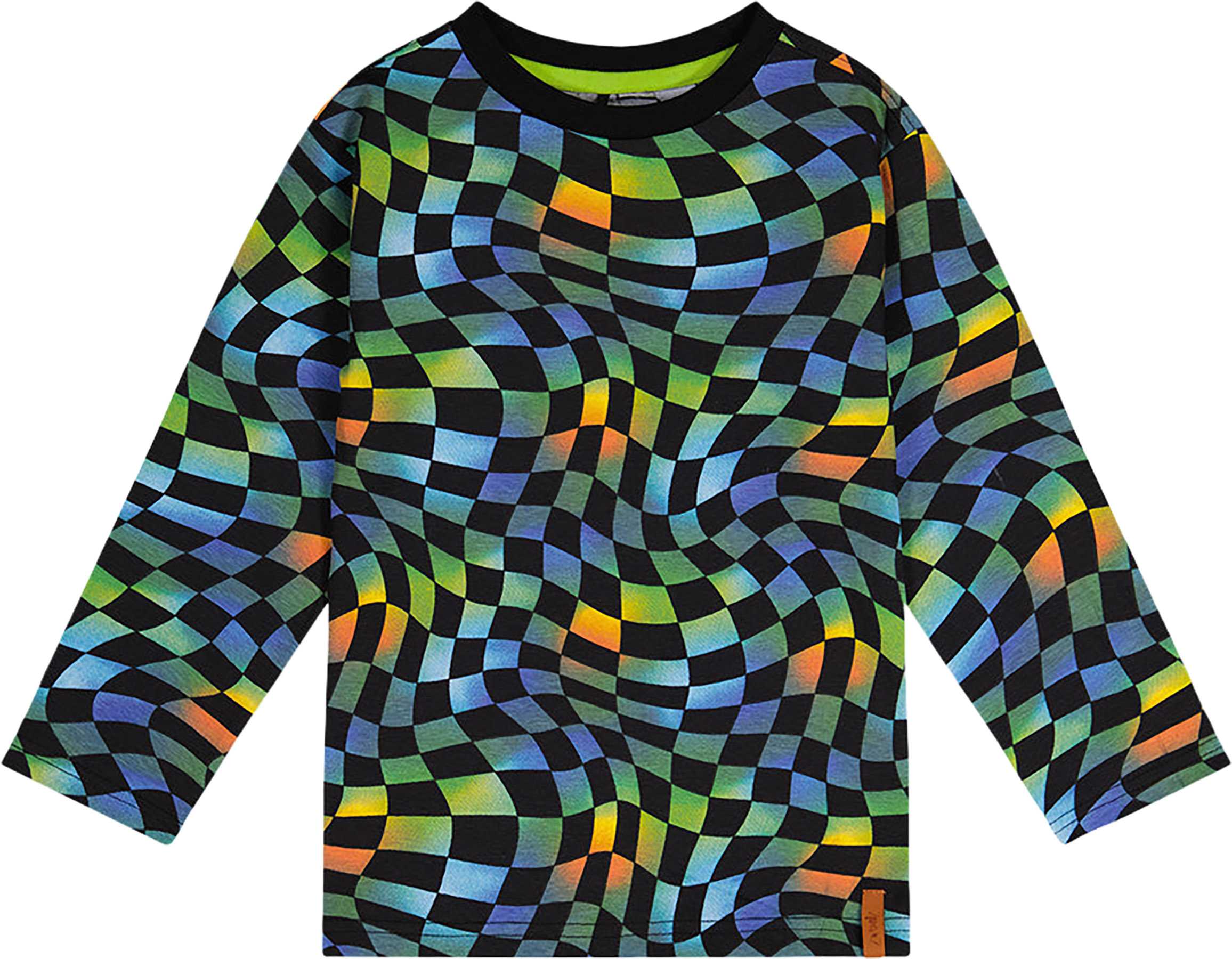 Blue Checkered Print