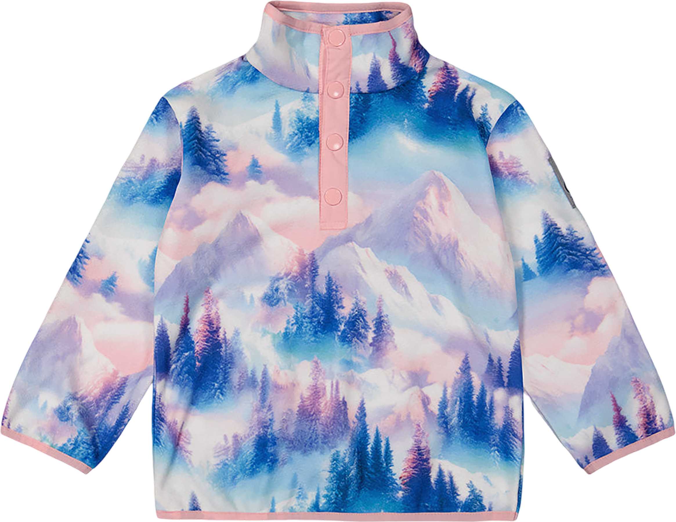 Blue - Pink Mountain Print