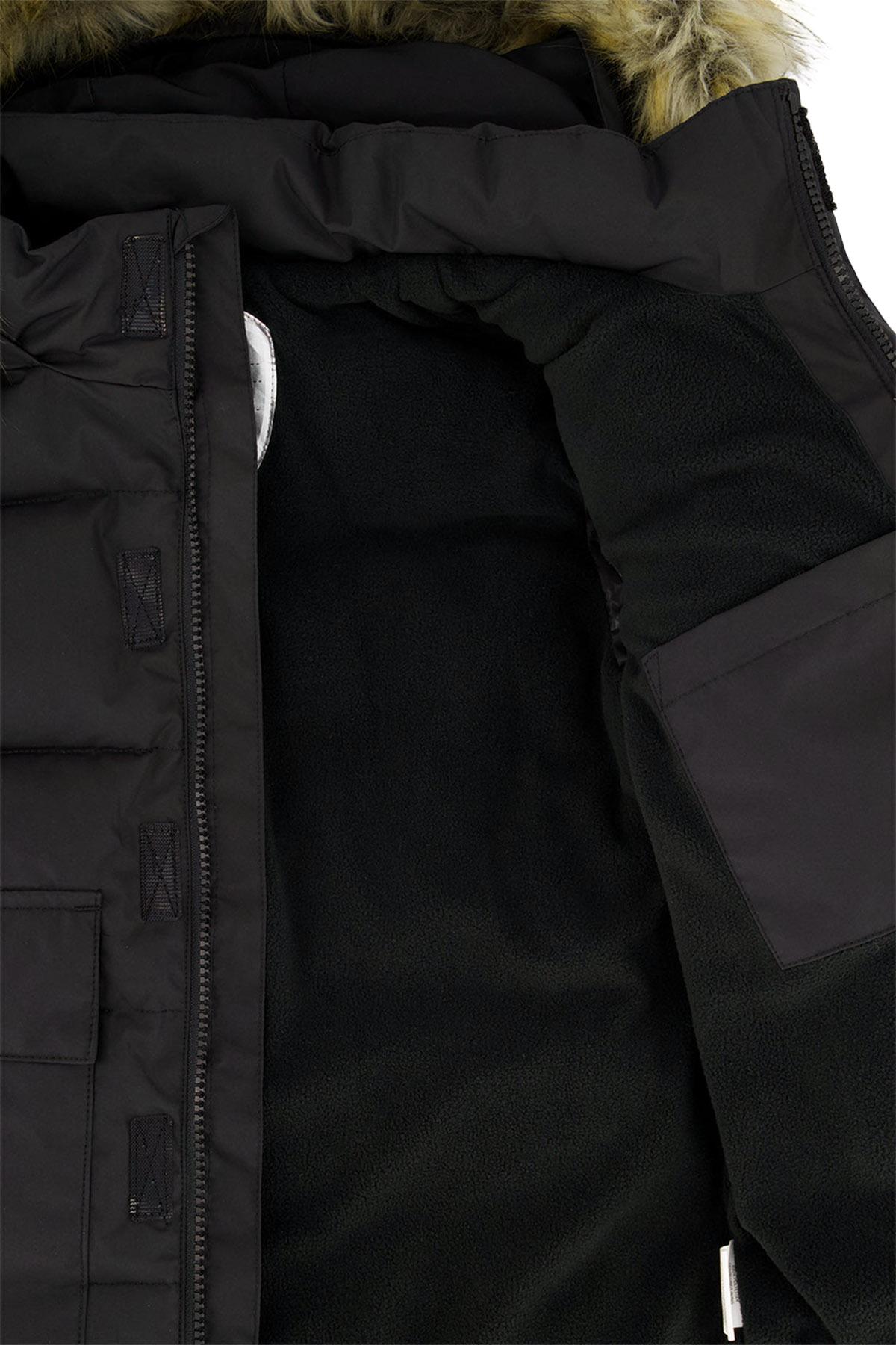 Numéro de l'image de la galerie de produits 2 pour le produit Manteau d'hiver avec capuchon en fausse fourrure - Grand Enfant