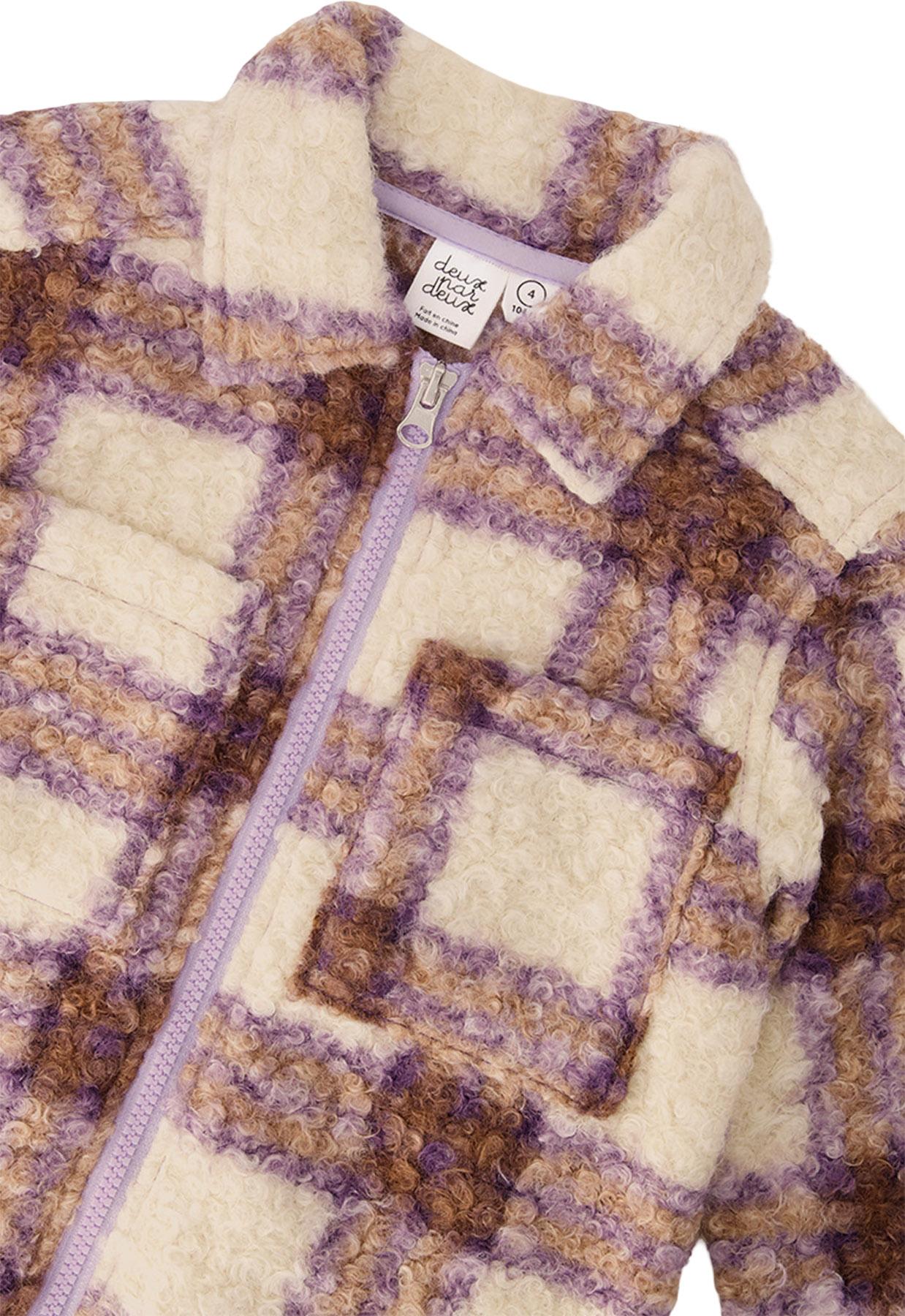 Numéro de l'image de la galerie de produits 2 pour le produit Surchemise zippée en sherpa avec poches poitrine - Grande Fille