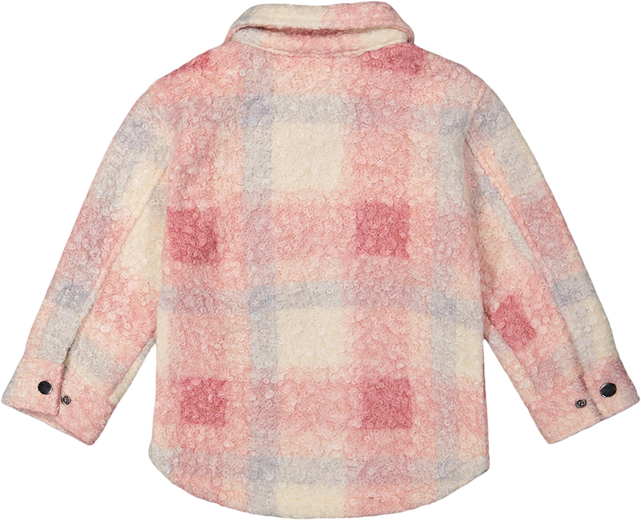 Numéro de l'image de la galerie de produits 2 pour le produit Surchemise zippée à carreaux avec poches poitrine - Petite Fille