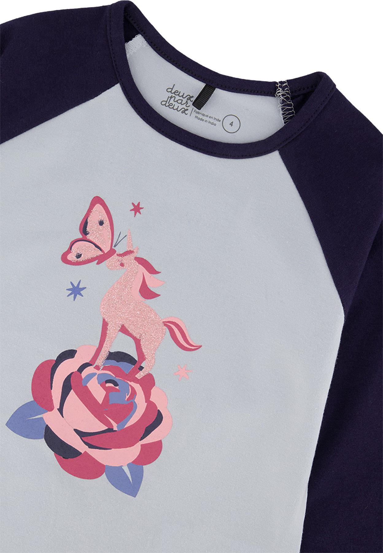 Product gallery image number 2 for product Raglan Organic Cotton T-Shirt - Little Girls