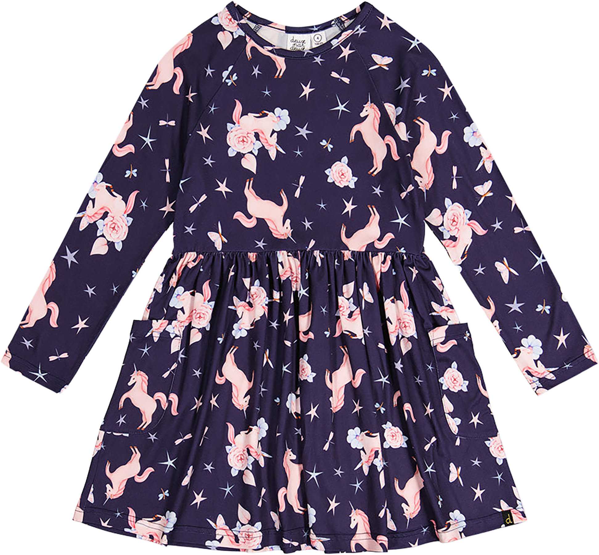 Navy Unicorn Print