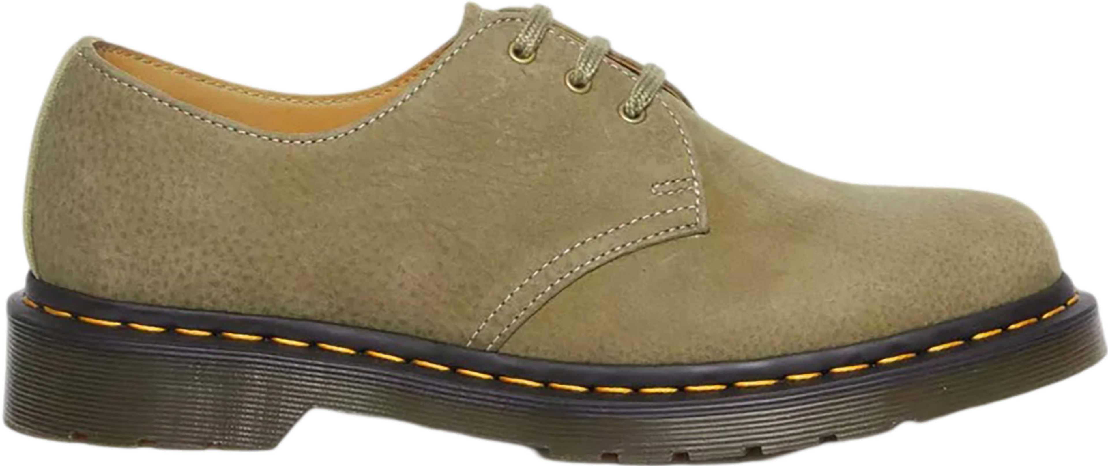 Muted Olive Tumbled Nubuck - Muted Olive EH Suede