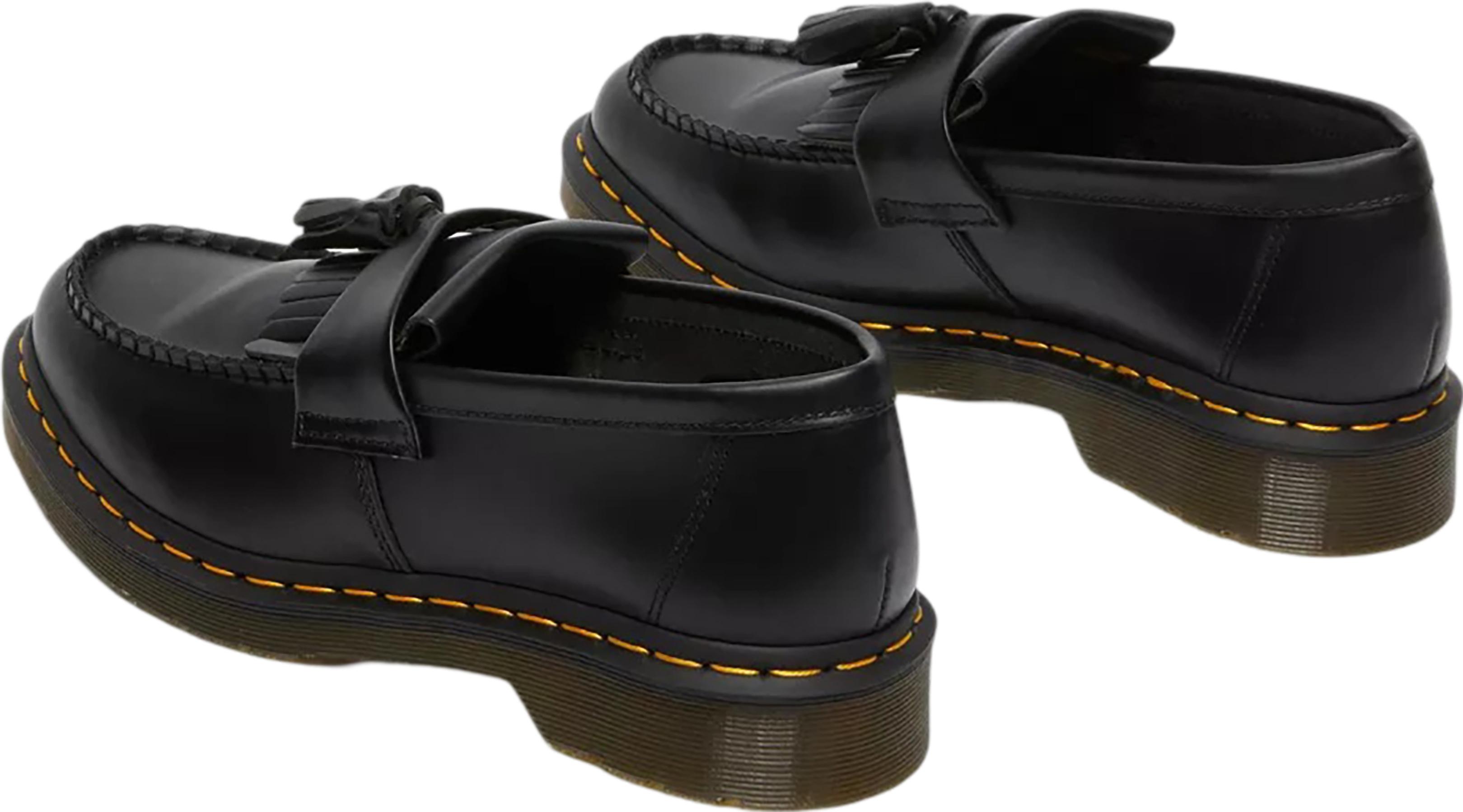 Product gallery image number 3 for product Adrian Yellow Stitch Smooth Leather Tassel Loafers - Unisex