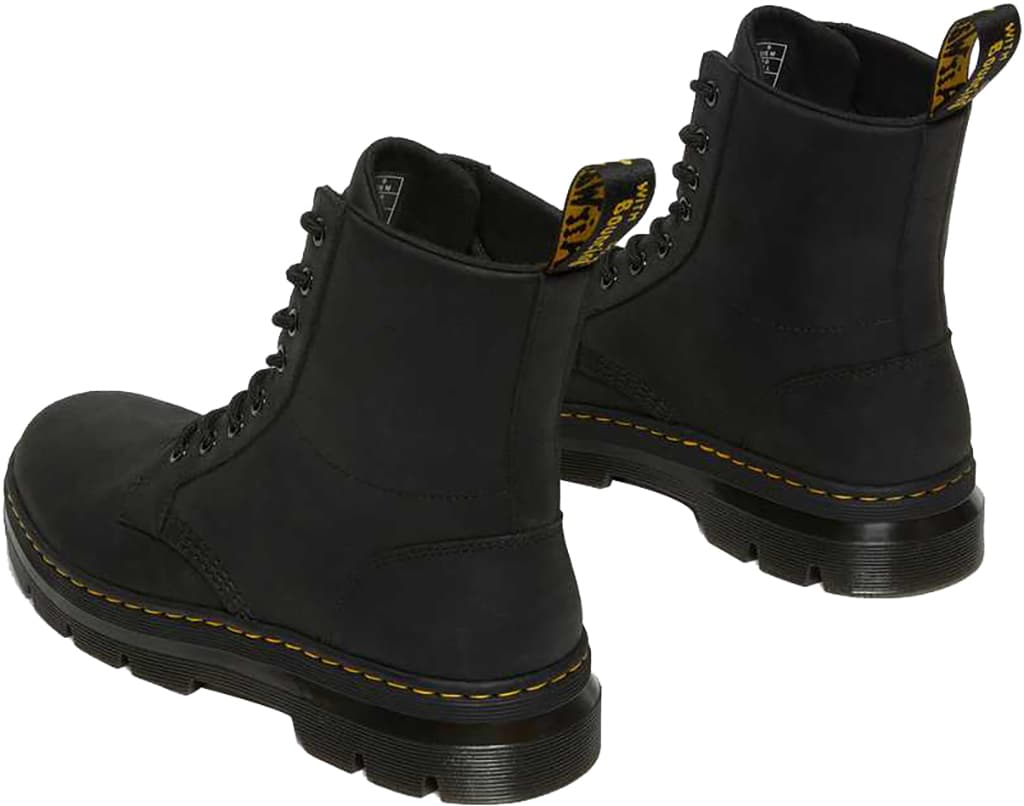 Product gallery image number 3 for product Combs Black Leather Casual Boots - Unisex
