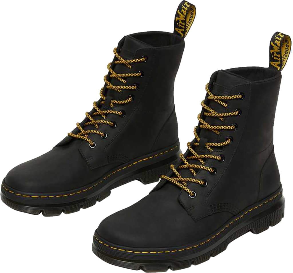 Product gallery image number 7 for product Combs Black Leather Casual Boots - Unisex