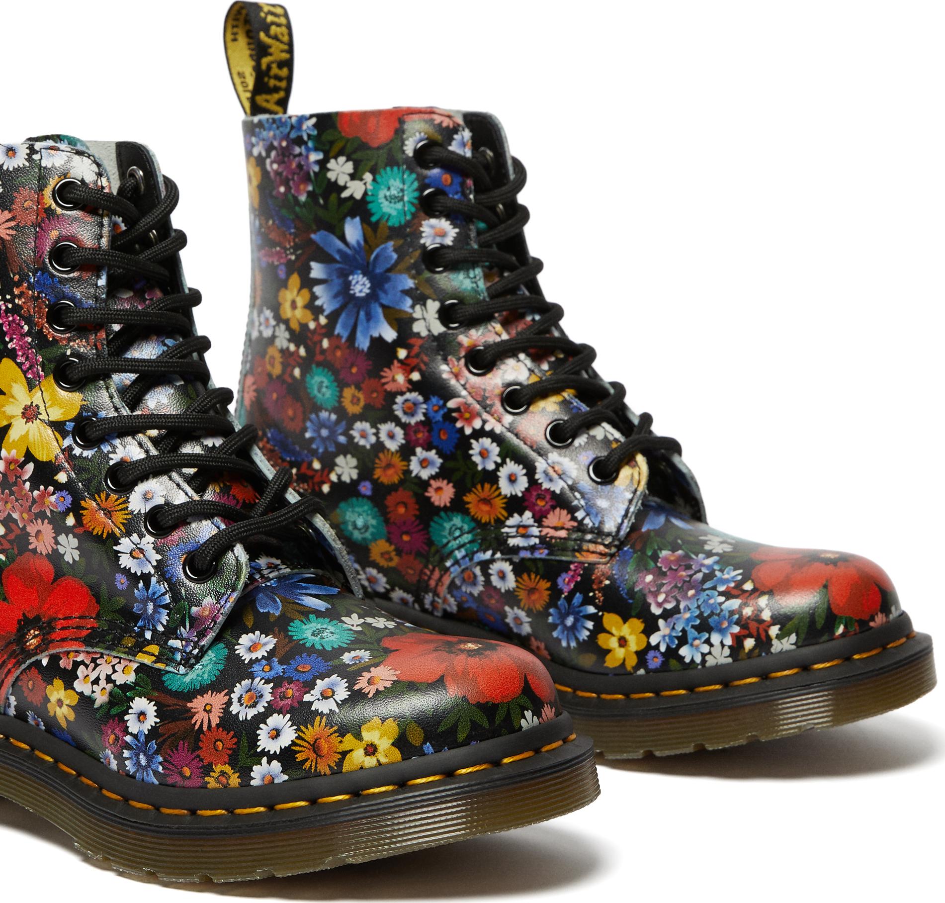 Product gallery image number 3 for product 1460 Pascal Floral Lace Up Boots - Women's