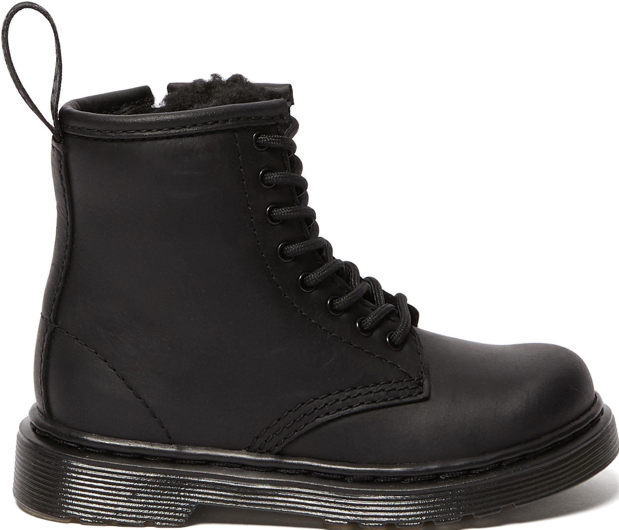 Product image for 1460 Serena Leather Faux Fur Lined Boots - Toddler