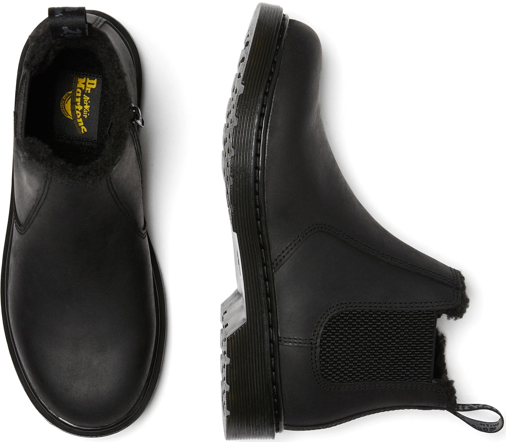 Product gallery image number 2 for product 2976 Faux Fur Lined Leather Chelsea Boots - Youth